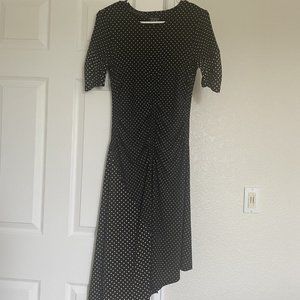 TopShop Size 4 Asymmetrical polka dot dress